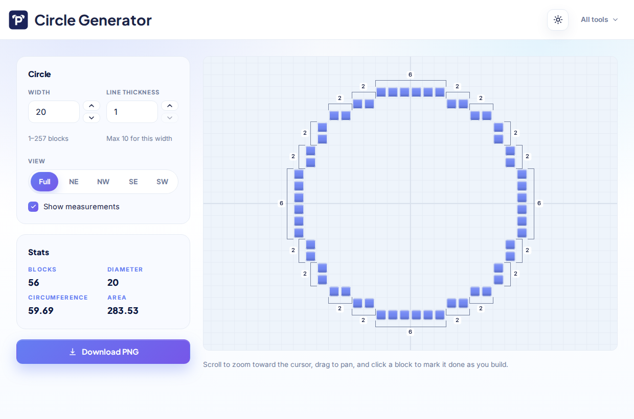 Circle Generator screenshot
